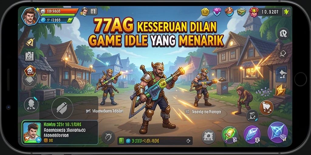 Tangkapan layar dari gameplay menarik 77AG yang menunjukkan aksi Idle.