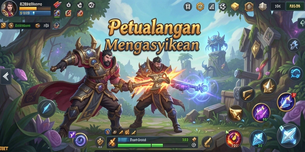 Tampilan gameplay seru dalam petualangan ARPG 828BET.