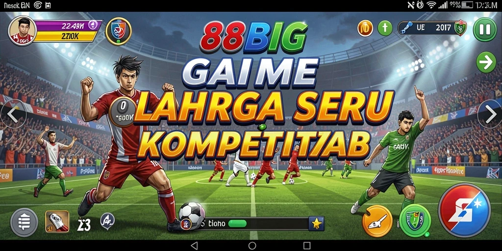 Screenshot gameplay dari 88BIG yang menunjukkan keasyikan permainan olahraga.