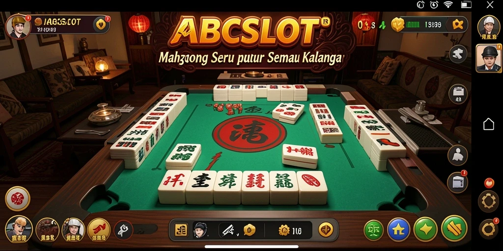 Tampilan menarik gameplay Mahjong di ABCSLOT yang seru.