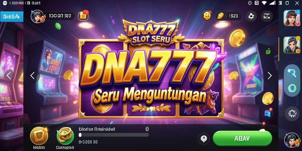 Tampilan utama gameplay Slot di DNA777 yang seru dan menarik.