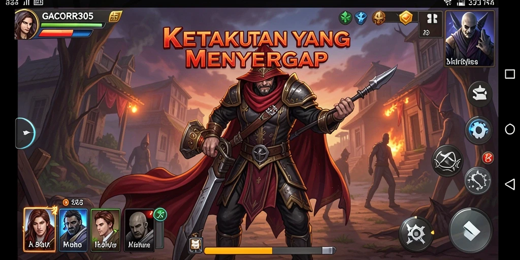 Tampilan gameplay menyeramkan dengan suasana mencekam.