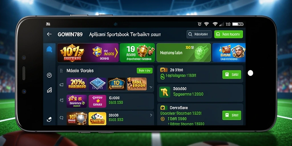 Tampilan gameplay Sportsbook GOWIN789 yang menarik dan dinamis.
