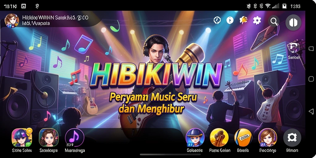 Tampilan screenshot HIBIKIWIN menampilkan gameplay yang dinamis dan interaktif.
