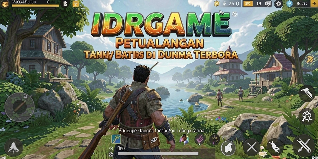 Tampilan gameplay <strong>IDRGAME</strong> yang penuh petualangan dalam dunia terbuka.