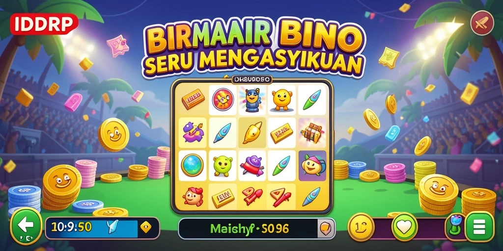 Tampilan gameplay seru dalam permainan Bingo IDRRP.