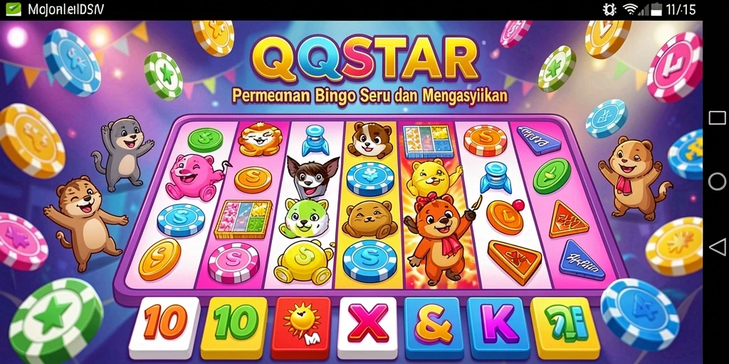 Tampilan gameplay Bingo yang mengasyikkan dan penuh warna.