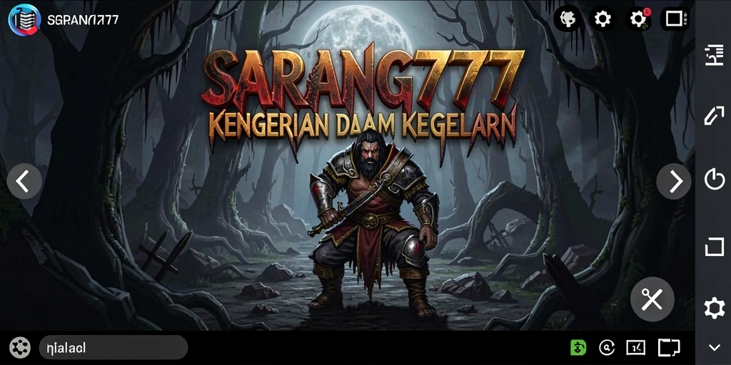 Tampilan gameplay SARANG777 dengan atmosfer Horror yang mengerikan.