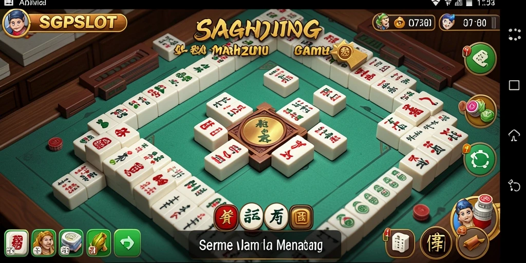Tampilan gameplay menarik dari SGPSLOT dengan elemen Mahjong.