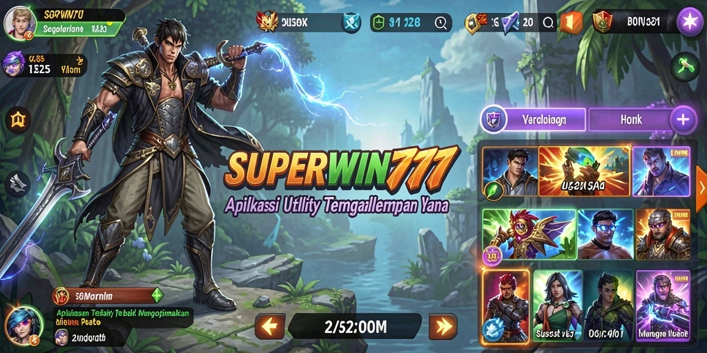 Tampilan menarik dari aplikasi SUPERWIN777 yang membantu optimasi perangkat.
