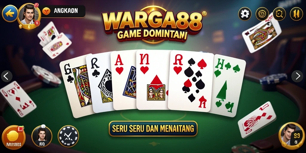 Tampilan gameplay menyeru dari WARGA88 dengan pemain yang aktif.