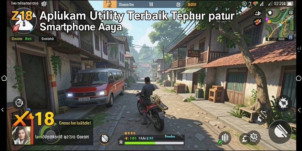Tampilan antarmuka Z18 yang ramah pengguna dan fitur utility.